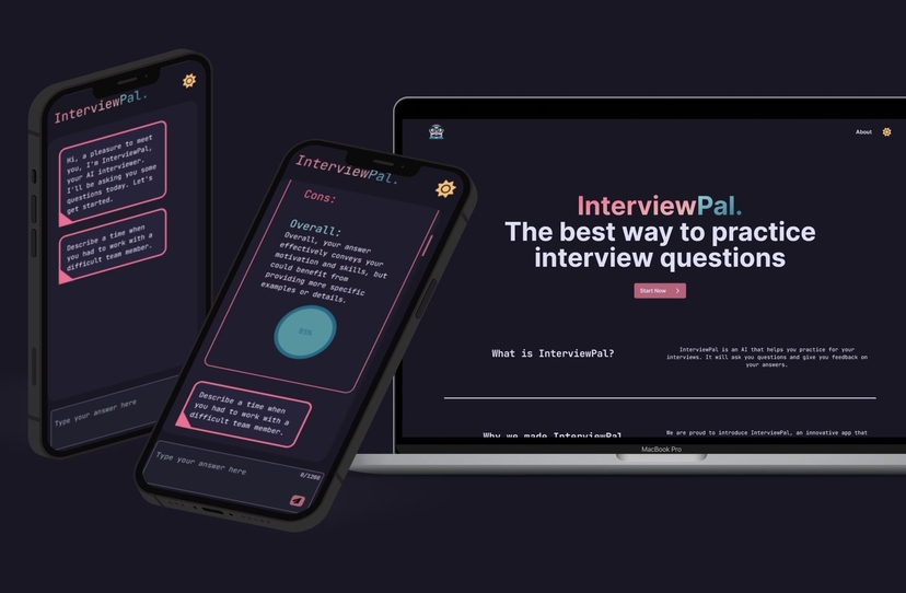 InterviewPal is a GPT-3.5 powered AI that helps you practice for your interviews. It will ask you common and relevant interview questions and give you insightful feedback on your answers.